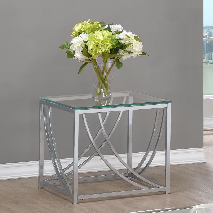 Lille - Glass Top Entryway Sofa Console Table Accents End Tables by CoasterEssence - Walls Furniture & Mattress