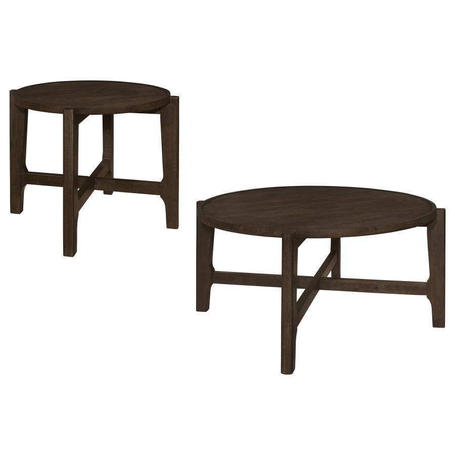 Cota - Solid Wood Coffee And End Table Set Table Sets by Coaster Fine Furniture - Walls Furniture & Mattress