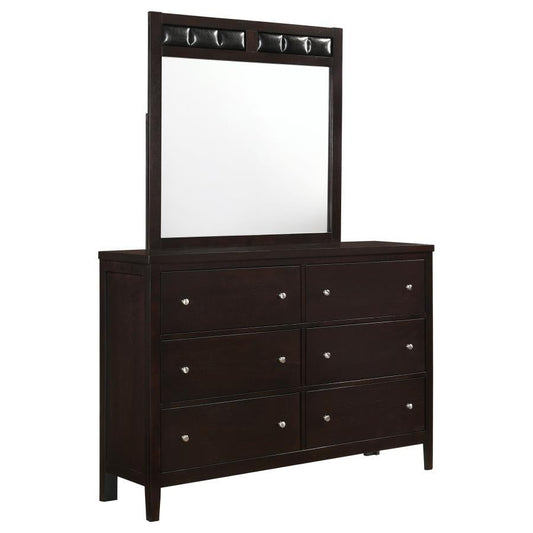 Carlton - 6 - Drawer Dresser Dressers by CoasterEveryday - Walls Furniture & Mattress