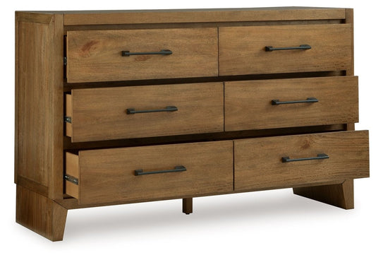 Sherbana - Dresser - Light Brown Dressers by Signature Design by Ashley® - Walls Furniture & Mattress