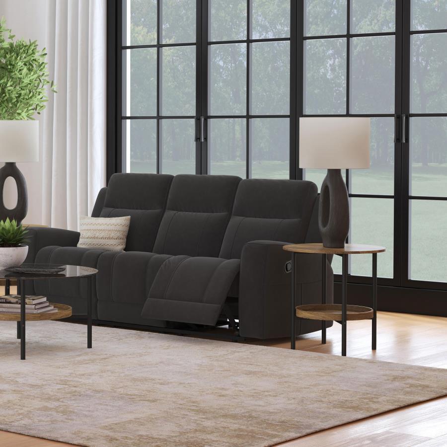 Brentwood - Upholstered Motion Reclining Sofa Reclining Sofas by Coaster Fine Furniture - Walls Furniture & Mattress