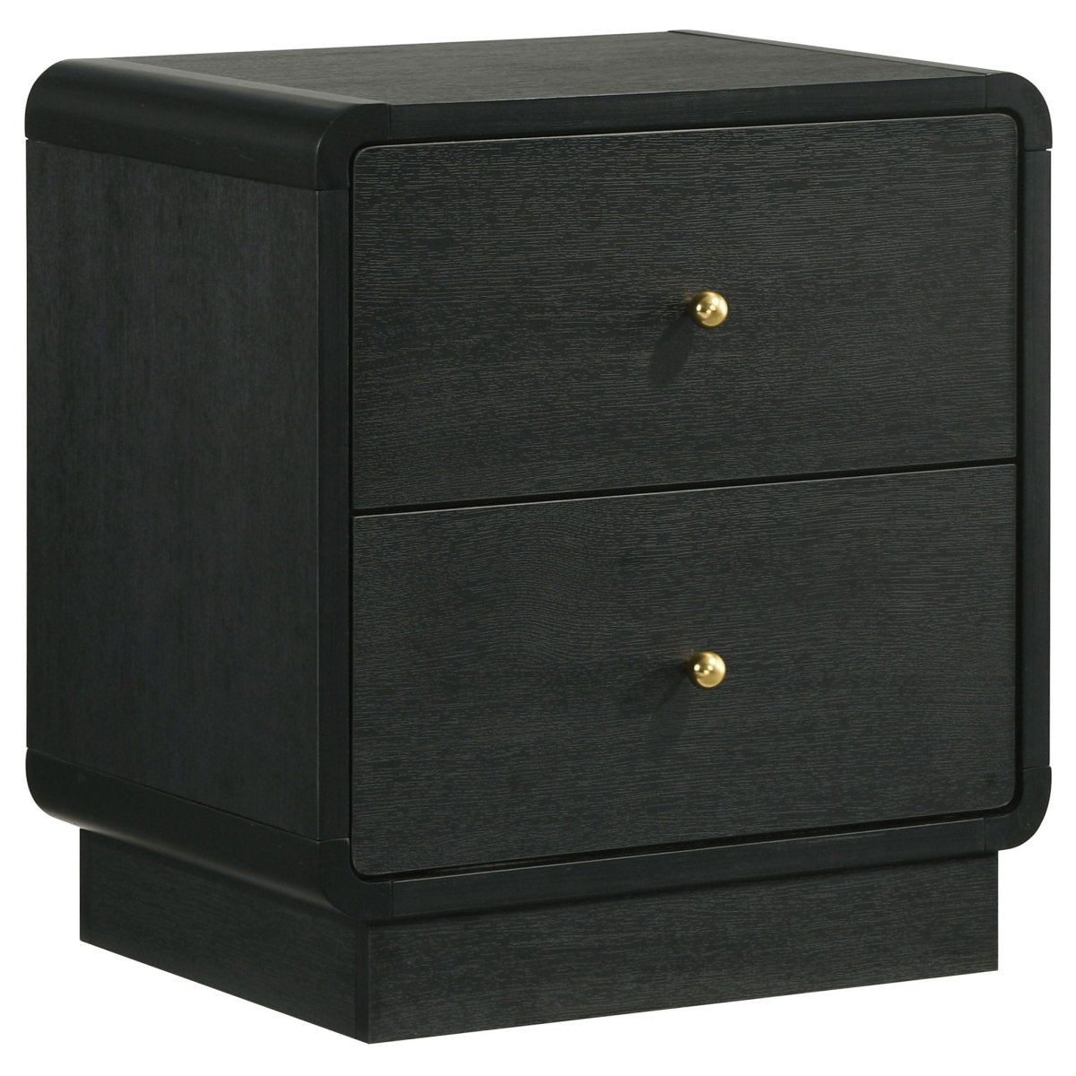 Cavelle - 2 - Drawer Nightstand Bedside Table - Black Accent Nightstands by Coaster Fine Furniture - Walls Furniture & Mattress