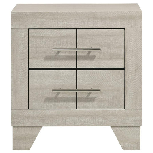 Trenton - 2 - Drawer Nightstand Bedside Table - Rustic Cream Accent Nightstands by Coaster Fine Furniture - Walls Furniture & Mattress