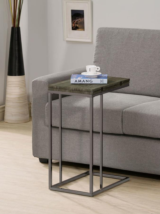 Pedro - Expandable C - Shaped Sofa Side Table Side Tables by CoasterEveryday - Walls Furniture & Mattress