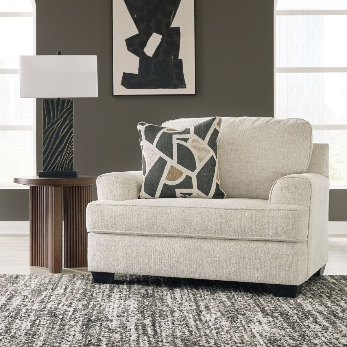 Heartcort - Chair And A Half - Quartz Arm Chairs by Benchcraft® - Walls Furniture & Mattress