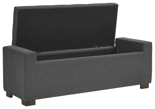Cortwell - Storage Bench - Gray Storage Benches by Signature Design by Ashley® - Walls Furniture & Mattress