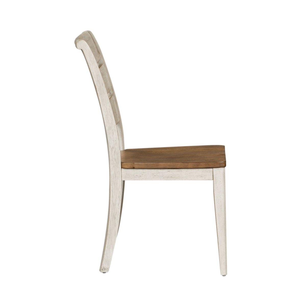 Farmhouse Reimagined - Ladder Back Side Chair - White Side Chairs by Liberty Furniture - Walls Furniture & Mattress