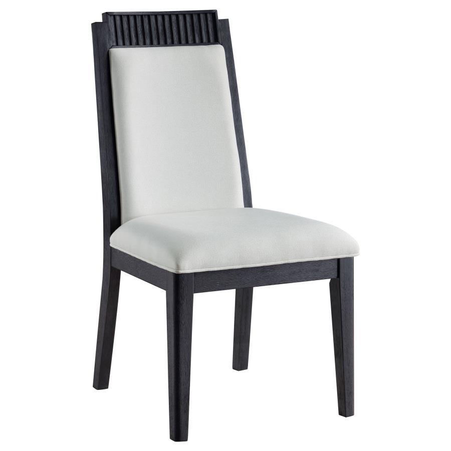 Brookmead - Wood Dining Side Chair (Set of 2) - Ivory And Black Chair Sets by Coaster Fine Furniture - Walls Furniture & Mattress