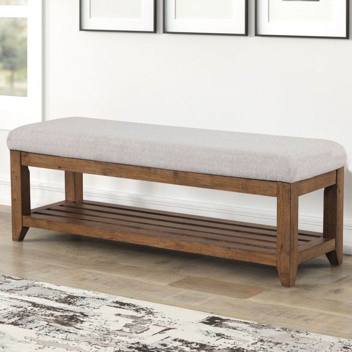 Shaker Lakes - Bed Bench - Brown Bed Benches by Liberty Furniture - Walls Furniture & Mattress