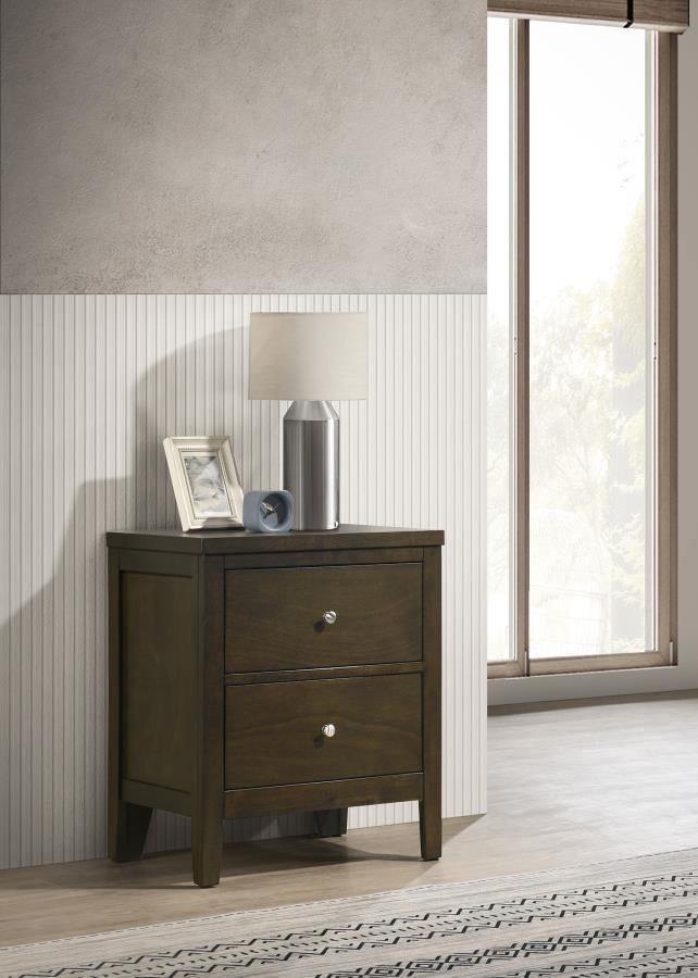 Wilkes - 2 - Drawer Nightstand Bedside Table - Dark Cocoa Accent Nightstands by Coaster Fine Furniture - Walls Furniture & Mattress