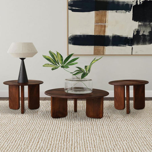 Dale - Solid Wood Coffee And End Table Set Table Sets by Coaster Fine Furniture - Walls Furniture & Mattress