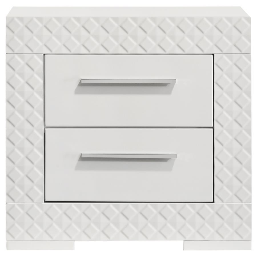 Ives - 2 - Drawer Nightstand Bedside Table Accent Nightstands by Coaster Fine Furniture - Walls Furniture & Mattress