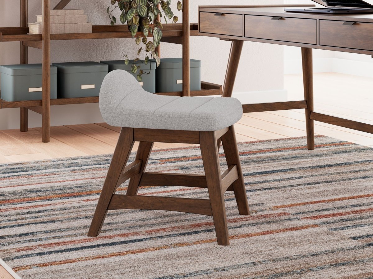 Lyncott - Home Office Desk Chair - Light Gray / Brown Desk Chairs by Signature Design by Ashley® - Walls Furniture & Mattress