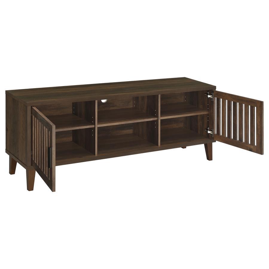 Sedona - 2 Door Engineered Wood TV Stand - Dark Pine TV Stands by CoasterEveryday - Walls Furniture & Mattress