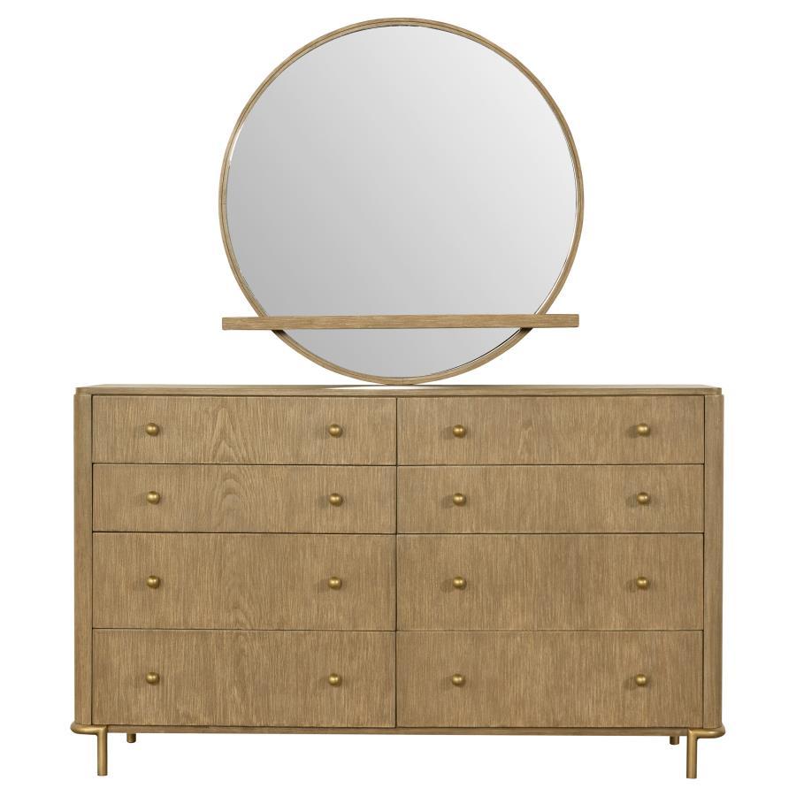 Arini - 8 - Drawer Bedroom Dresser With Mirror Dresser & Mirror by CoasterElevations - Walls Furniture & Mattress