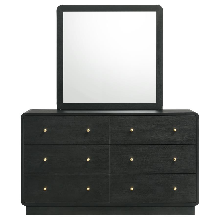 Cavelle - 6 - Drawer Dresser Dressers by Coaster Fine Furniture - Walls Furniture & Mattress