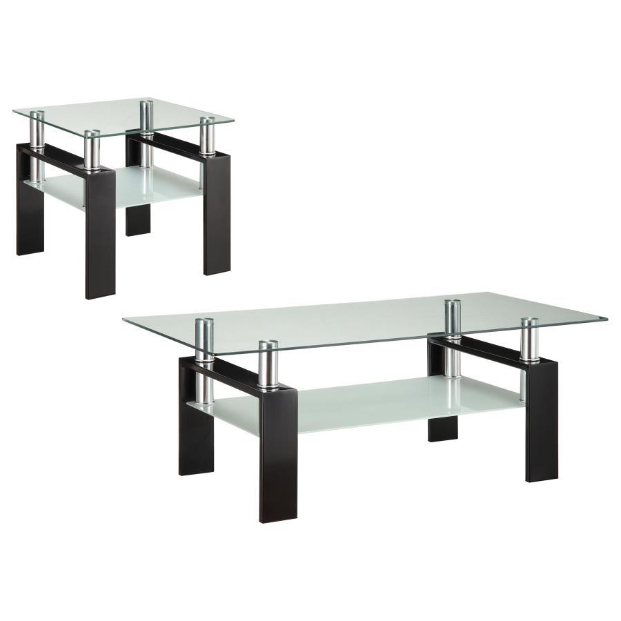 Dyer - Rectangular Coffee Table Set Table Sets by Coaster Fine Furniture - Walls Furniture & Mattress