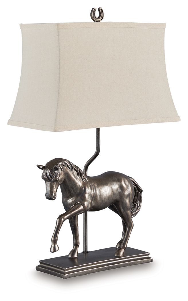 Sandorman - Poly Table Lamp - Bronze Finish Table Lamps by Signature Design by Ashley® - Walls Furniture & Mattress