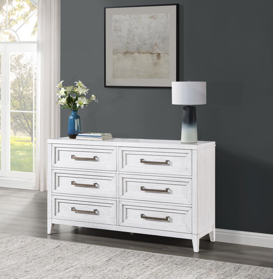 Marielle - 6 - Drawer Bedroom Dresser Dressers by CoasterEveryday - Walls Furniture & Mattress