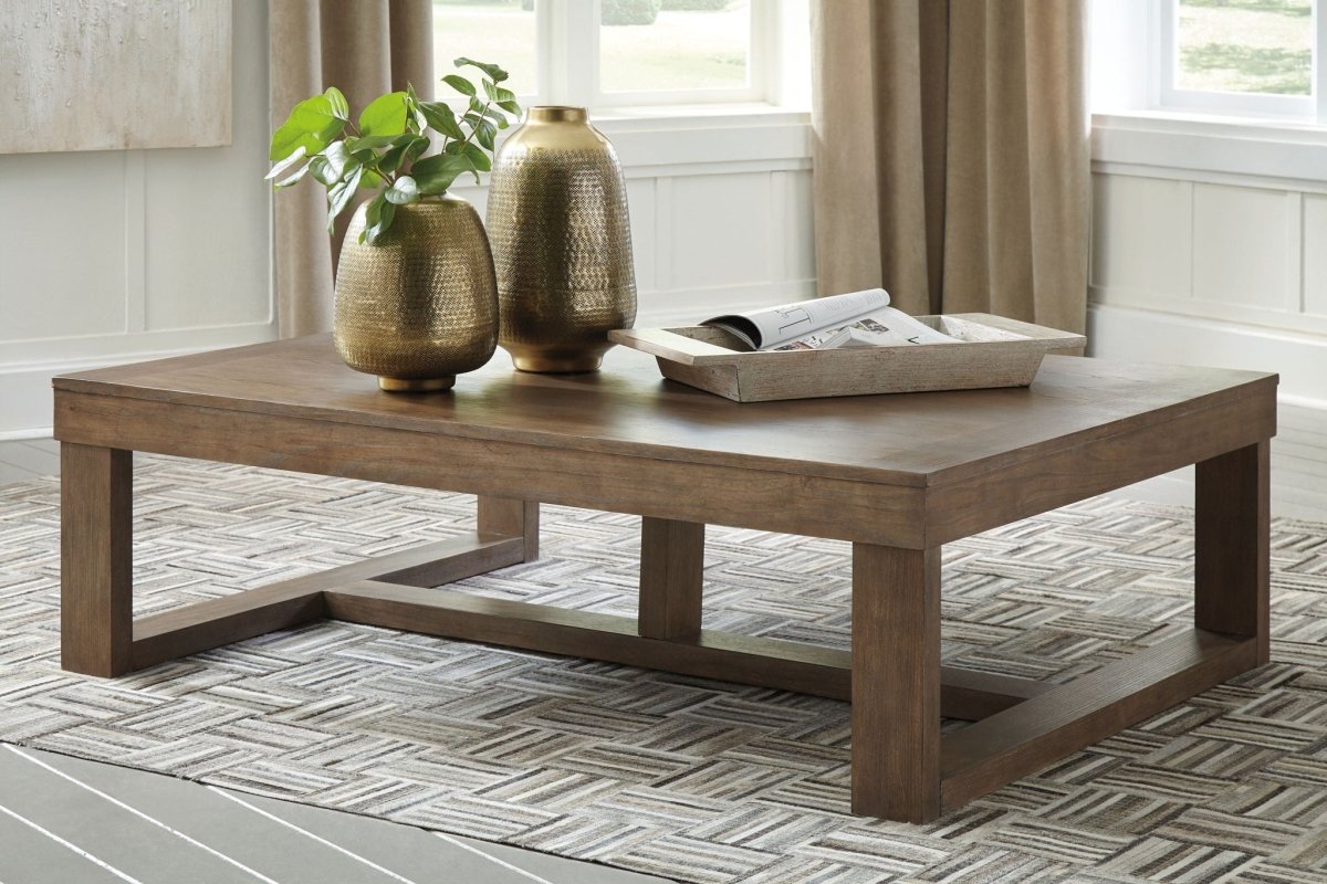 Cariton - Rectangular Cocktail Table - Gray Cocktail Tables by Signature Design by Ashley® - Walls Furniture & Mattress