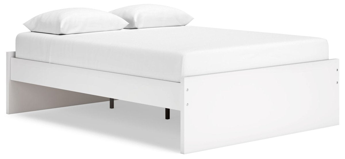 Onita - White - Queen Platform Bed Platform Beds by Signature Design by Ashley® - Walls Furniture & Mattress