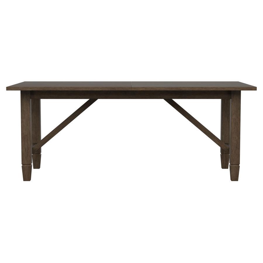 Matisse - Rectangular Wood Dining Table - Dark Brown Dining Tables with Extensions by Coaster Fine Furniture - Walls Furniture & Mattress