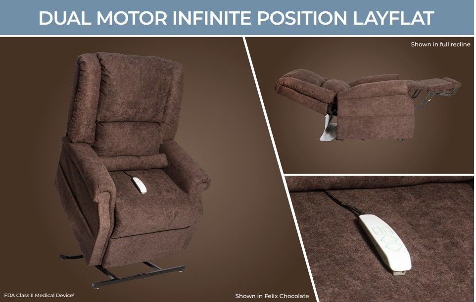 iNFI ATTAIN Felix Infinite Position Lift Chair Lift Chairs by Mega Motion - Walls Furniture & Mattress