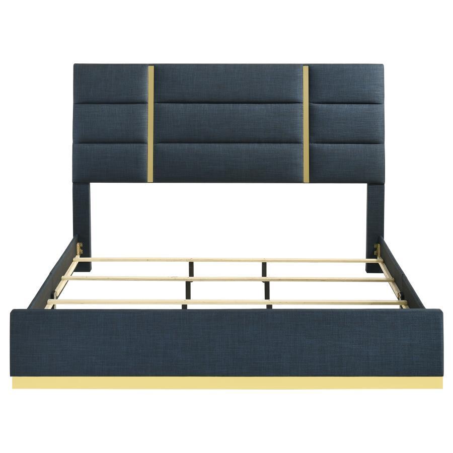 Ines - Fabric Upholstered Panel Bed Upholstered Beds by Coaster Fine Furniture - Walls Furniture & Mattress
