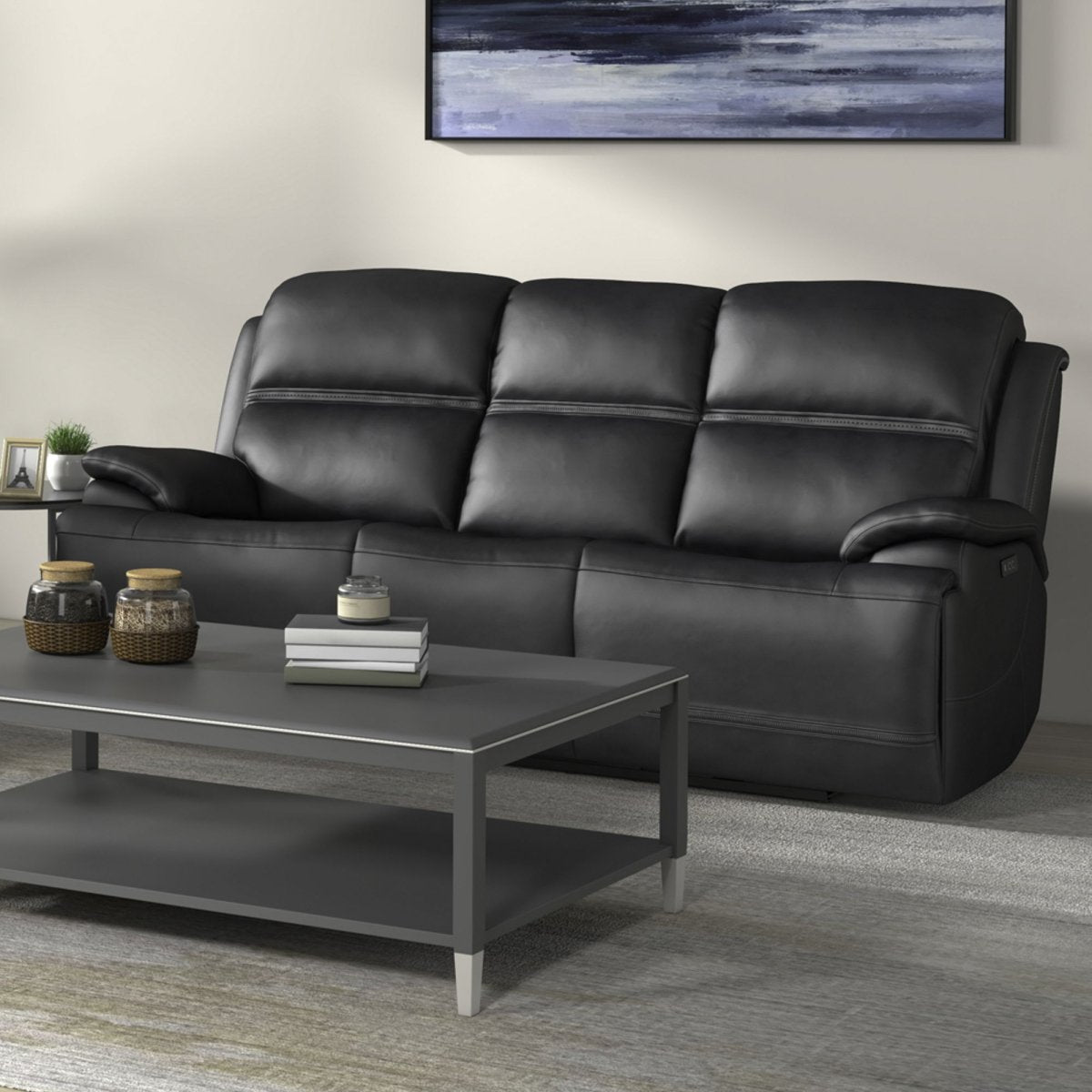 Bentley - Sofa P2 & ZG - Graphite Reclining Sofas by Liberty Furniture - Walls Furniture & Mattress
