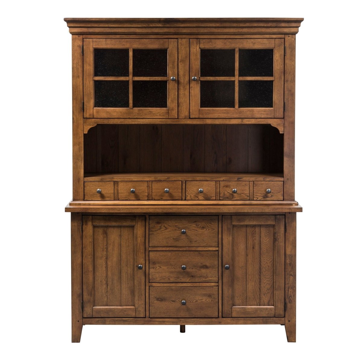 Hearthstone Ridge - Hutch & Buffet - Light Brown Hutches & Buffets by Liberty Furniture - Walls Furniture & Mattress
