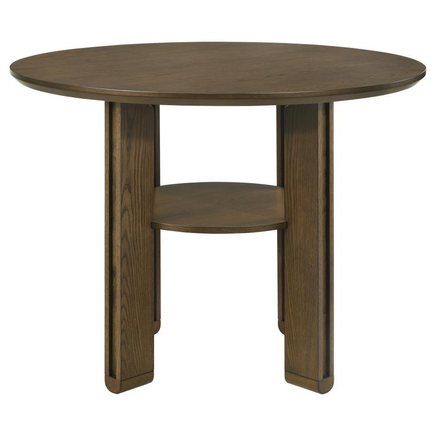 Ottowa - Round Counter Height Dining Table - Brown Counter Tables by Coaster Fine Furniture - Walls Furniture & Mattress