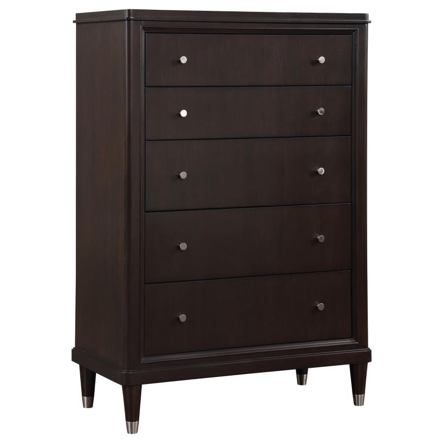 Emberlyn - 5 - Drawer Bedroom Chest - Brown Accent Chests by Coaster Fine Furniture - Walls Furniture & Mattress
