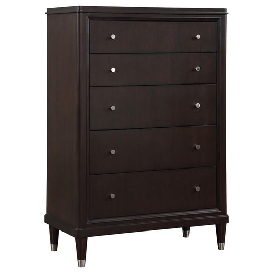 Emberlyn - 5 - Drawer Bedroom Chest - Brown Accent Chests by Coaster Fine Furniture - Walls Furniture & Mattress