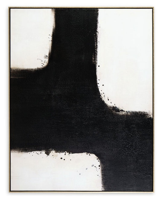 Reighlea - Wall Art - Black / White Canvas Art by Signature Design by Ashley® - Walls Furniture & Mattress