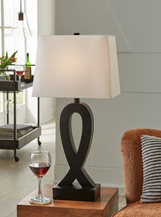 Markellton - Poly Table Lamp (Set of 2) - Black Table Lamps by Signature Design by Ashley® - Walls Furniture & Mattress