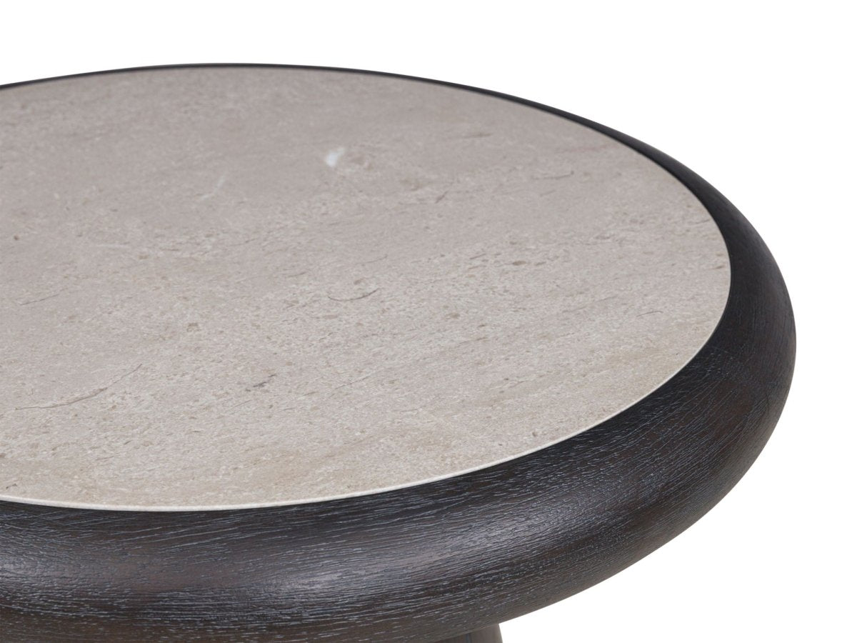 Bracken - French Black - Round End Table End Tables by Luxe - Walls Furniture & Mattress