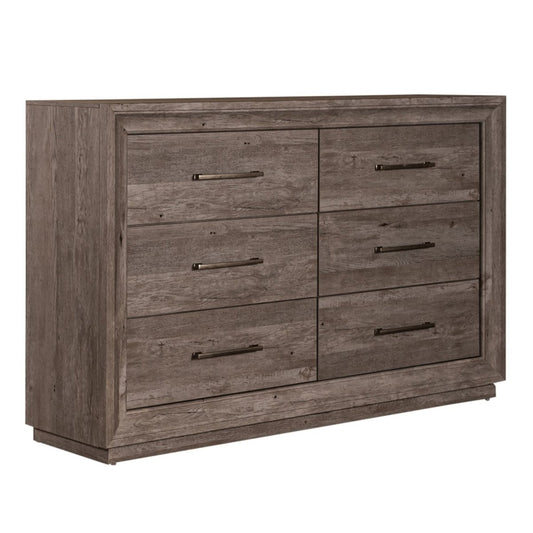 Horizons - 6 Drawer Dresser - Gray Dressers by Liberty Furniture - Walls Furniture & Mattress