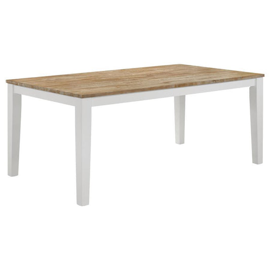 Hollis - Rectangular Wood Dining Table - Brown Dining Tables by Coaster Fine Furniture - Walls Furniture & Mattress
