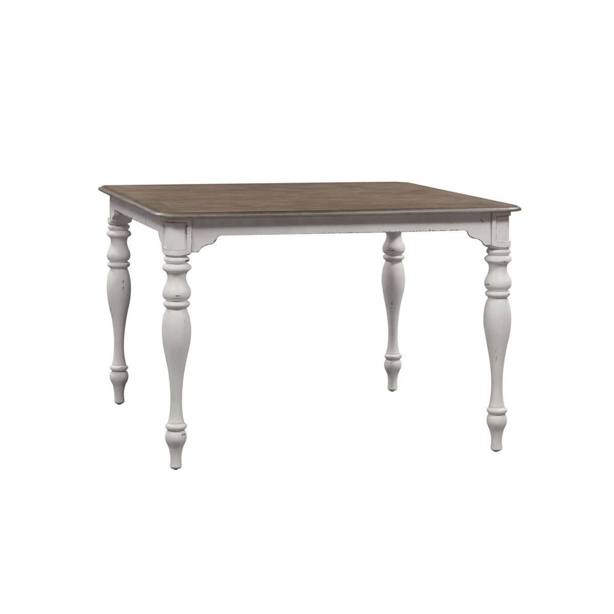 Magnolia Manor - Gathering Leg Table - White Counter Tables by Liberty Furniture - Walls Furniture & Mattress