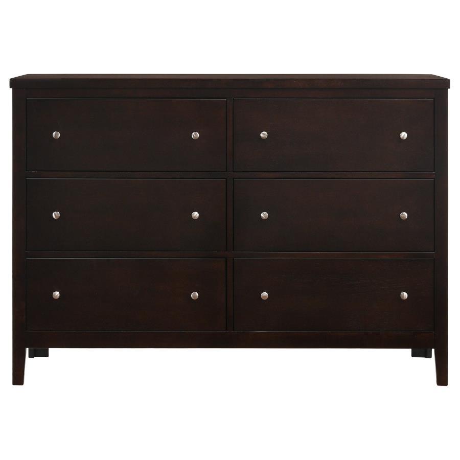 Carlton - 6 - Drawer Dresser Dressers by CoasterEveryday - Walls Furniture & Mattress