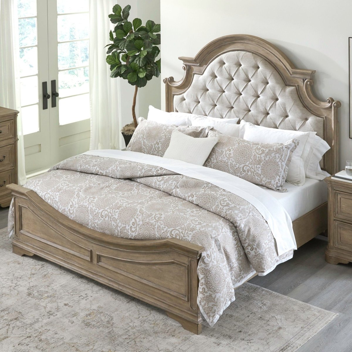 Magnolia Manor - Upholstered Bed Upholstered Beds by Liberty Furniture - Walls Furniture & Mattress