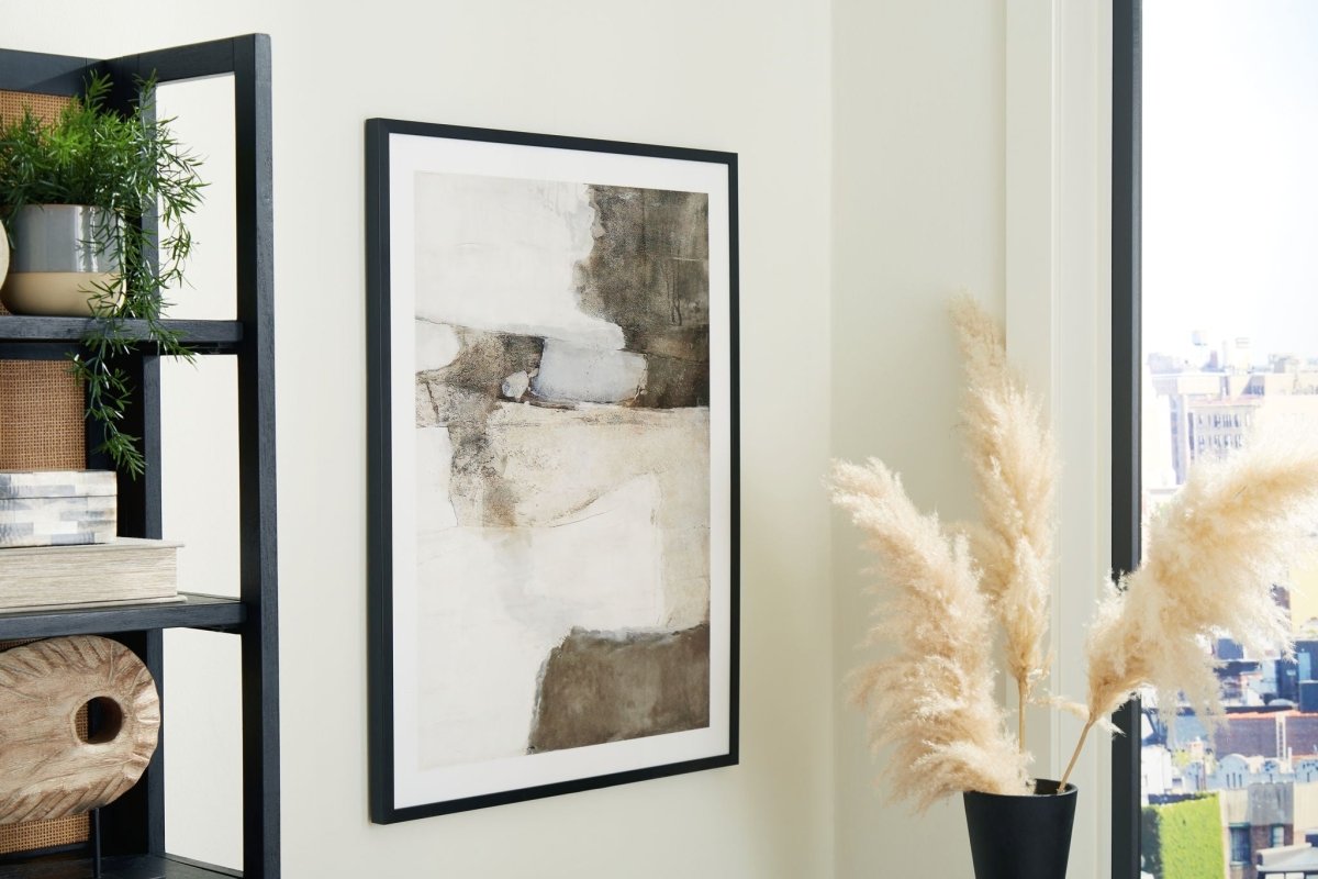 Aldricton - Wall Art - Brown / White Framed Prints by Signature Design by Ashley® - Walls Furniture & Mattress