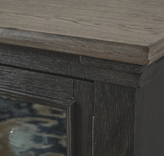Tyler Creek - Extra Large TV Stand - Black / Gray TV Stands by Signature Design by Ashley® - Walls Furniture & Mattress