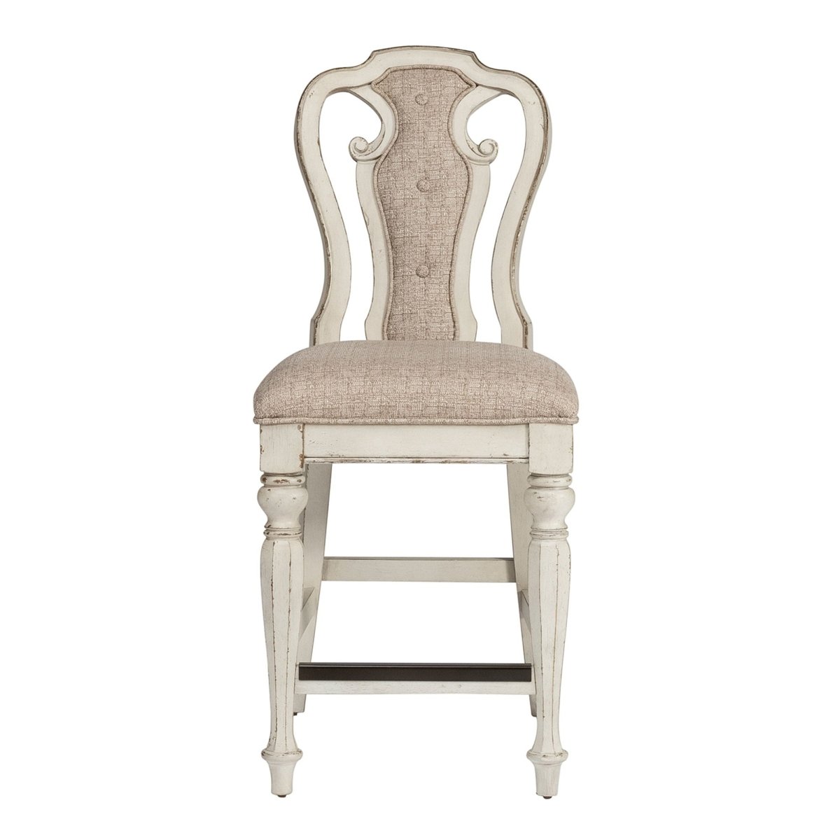 Magnolia Manor - Counter Height Chair - White Counter Chairs by Liberty Furniture - Walls Furniture & Mattress