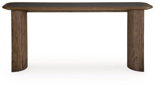 Dontayne - Sofa Table - Warm Brown Sofa Tables by Signature Design by Ashley® - Walls Furniture & Mattress