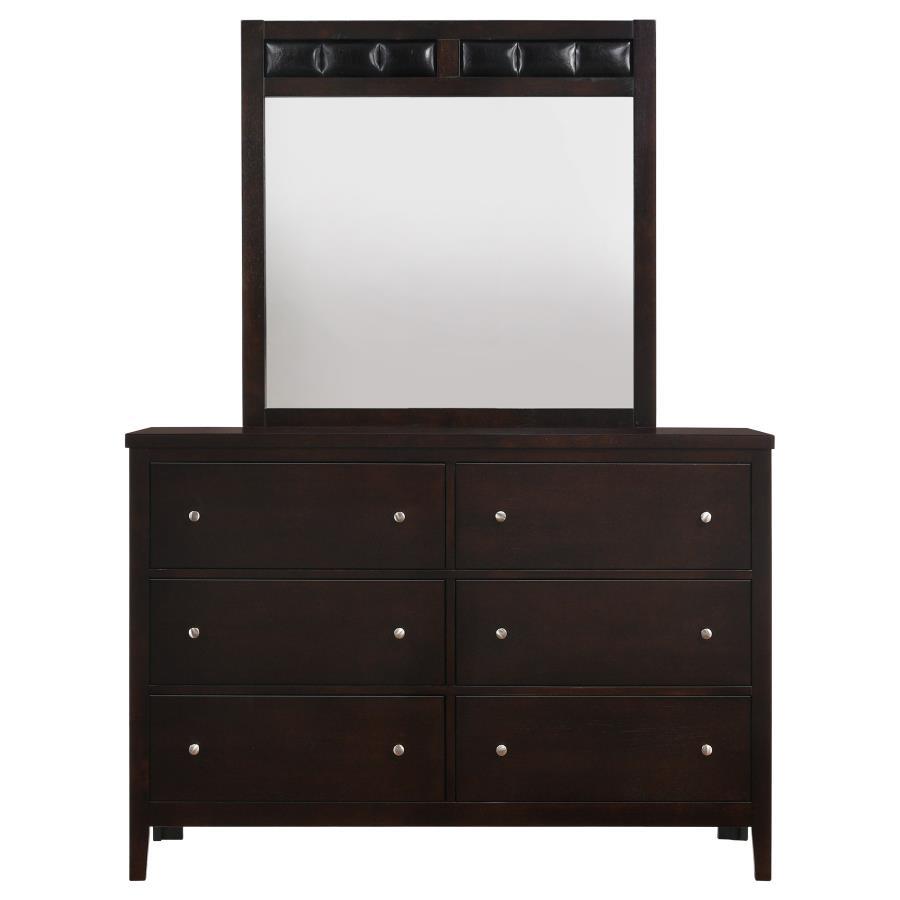 Carlton - 6 - Drawer Dresser Dressers by CoasterEveryday - Walls Furniture & Mattress