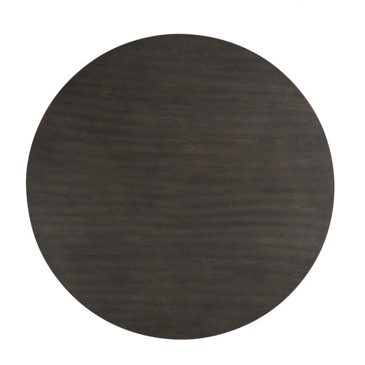 Plateau - Round Table Pedestal Base Top - Rustic Espresso