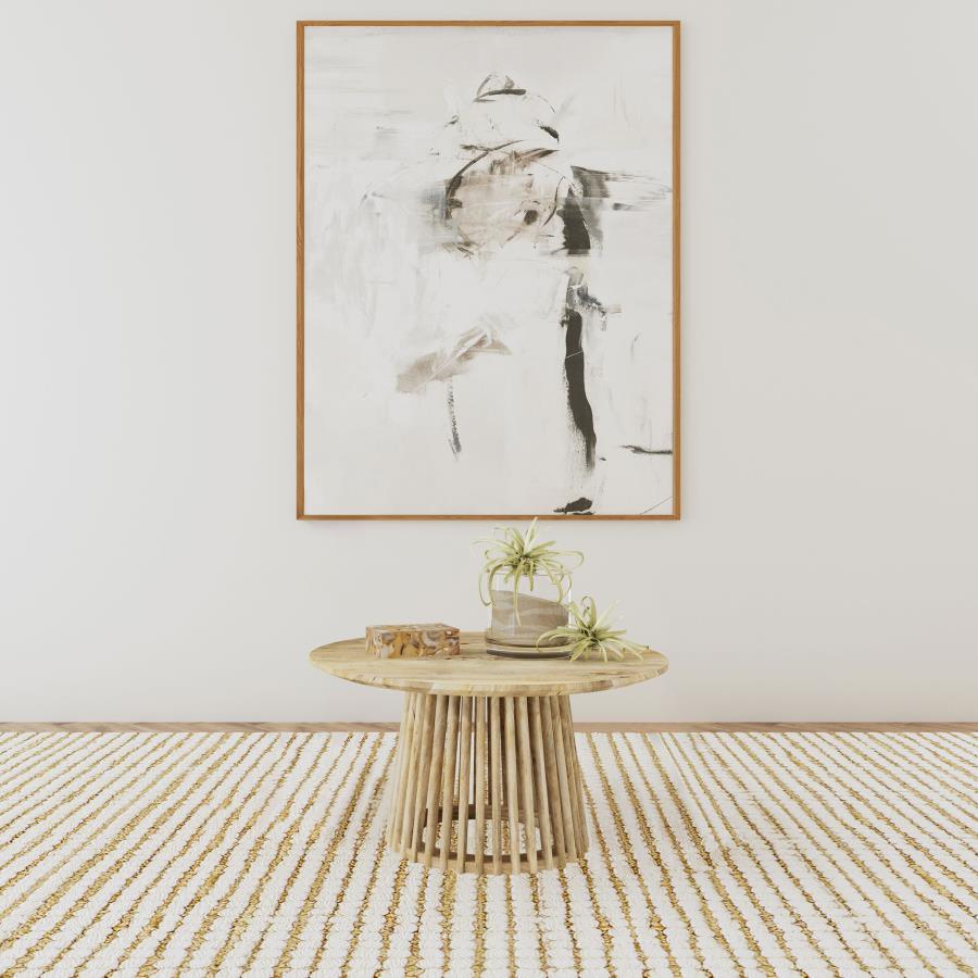 Touhy - Round Solid Wood Table End Tables by Coaster Fine Furniture - Walls Furniture & Mattress