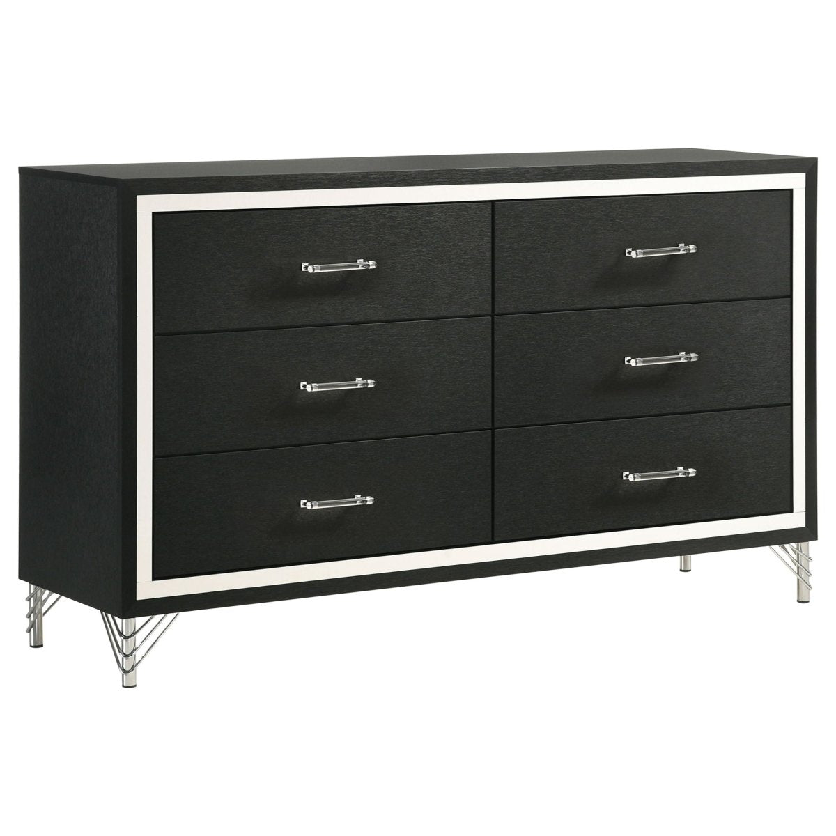 Lucia - 6 - Drawer Dresser Dressers by Coaster Fine Furniture - Walls Furniture & Mattress