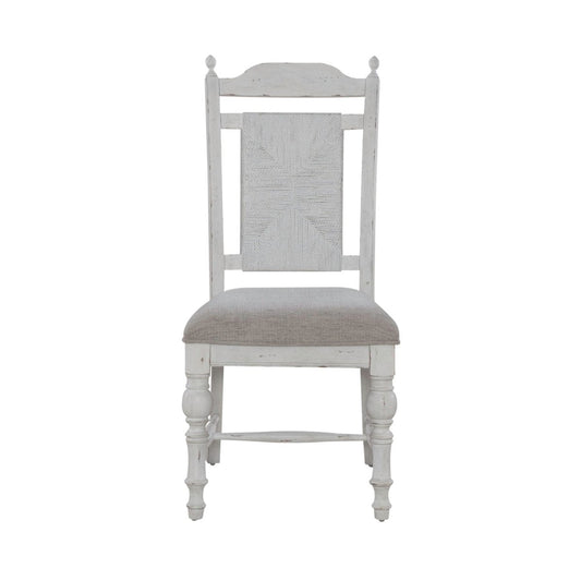 River Place - Panel Back Side Chair (RTA) - White Side Chairs by Liberty Furniture - Walls Furniture & Mattress